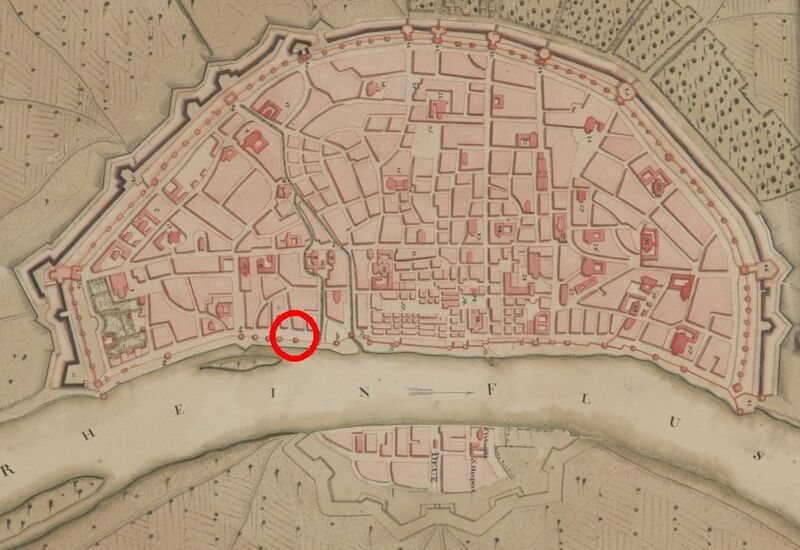 Datei:Festungsplan-1711-Kleines Witschgassentor.jpg