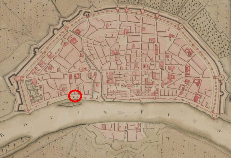 Datei:Festungsplan-1711-Nächelsgassentor.jpg