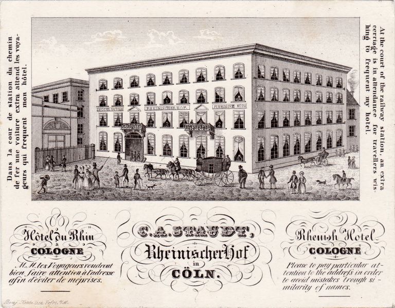Datei:Cöln - Rheinischer Hof- Hotel 1810.jpg
