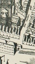 Mercatorplan von 1571 mit Mühlengassentor