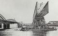 Abbruch der Brücke 1909